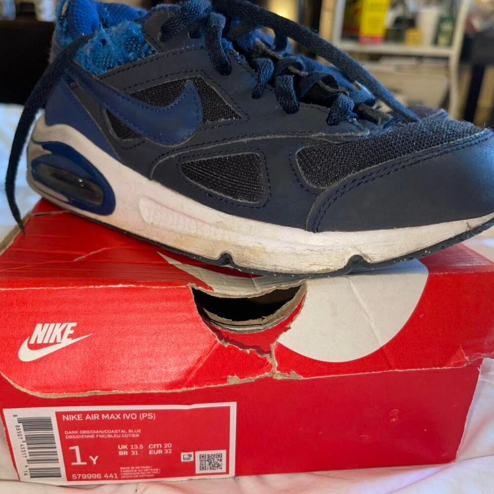 As Is Kids Navy, White & Black Sneakers - 1 Year